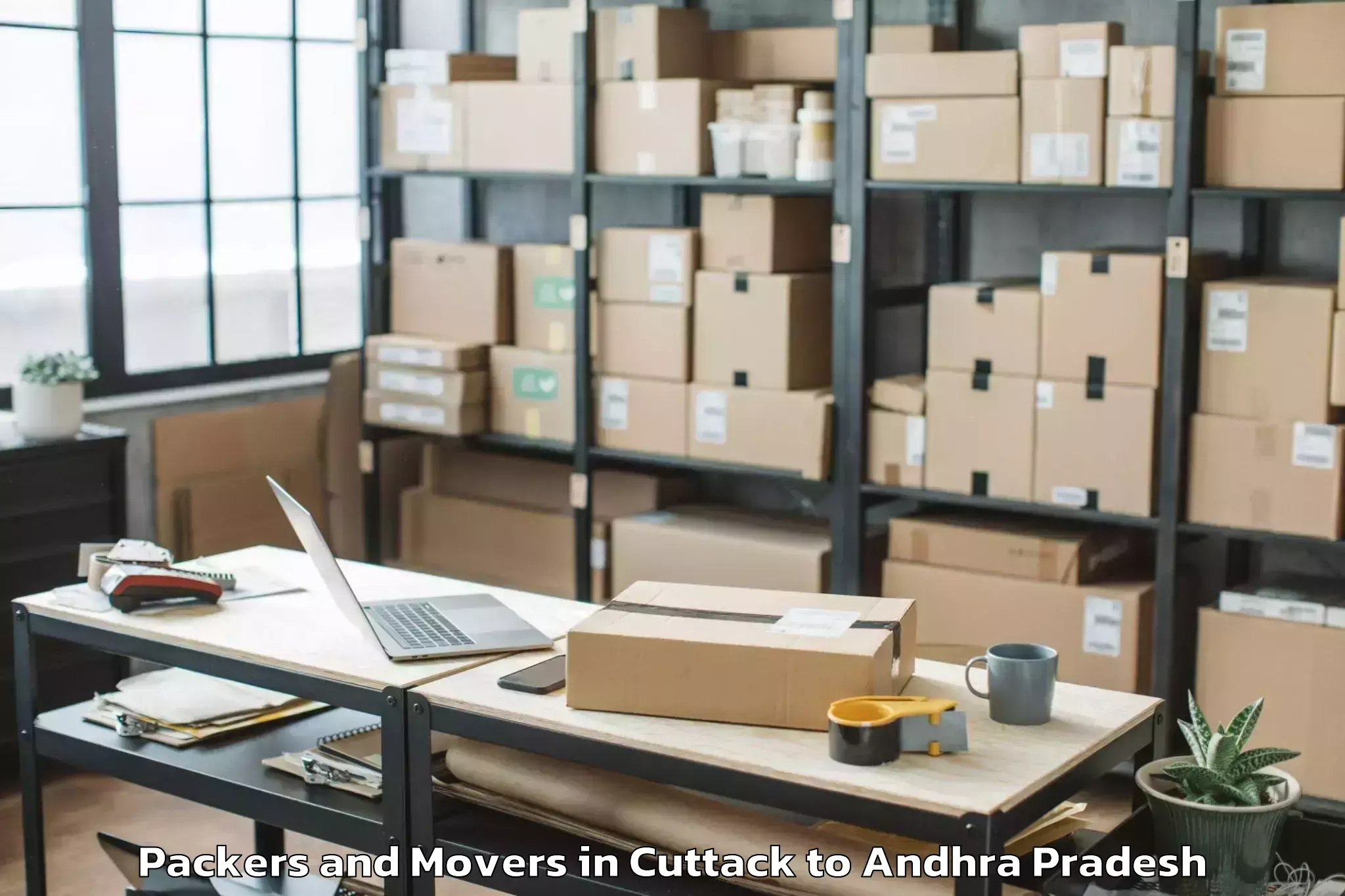 Top Cuttack to Tuggali Packers And Movers Available